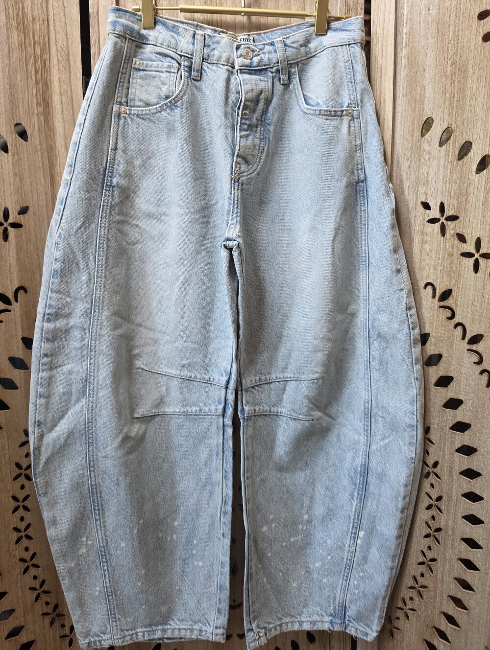 NWOT We The Free Good Luck/Lucky You Mid Rise Barrels In Aegean - Picture 6 of 15